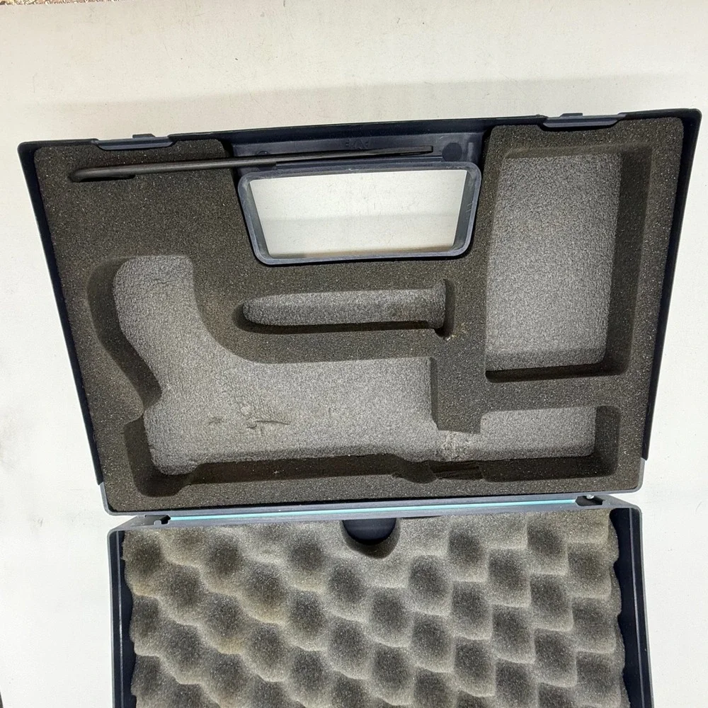 Walther Black Hard Plastic Handgun Storage Case with Foam Interior and Rod